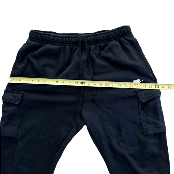 Nike Sportswear Club Fleece Men's Cargo Pants Black Size XL - Picture 9 of 10
